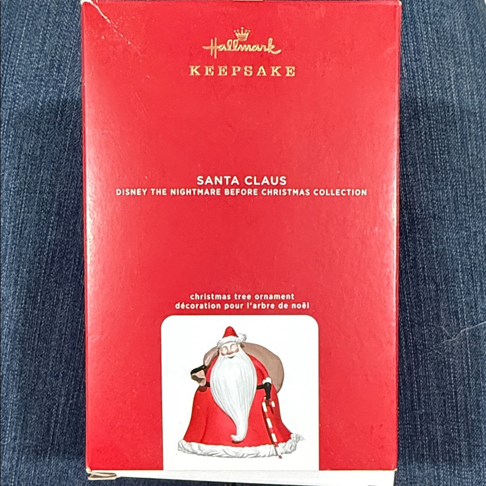 Hallmark Red Santa Ornament - Disney The Nightmare Before Christmas Collection